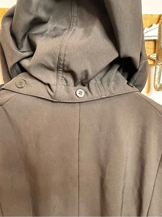 MICHAEL Michael Kors Black Hooded Raincoat - Picture 6 of 6